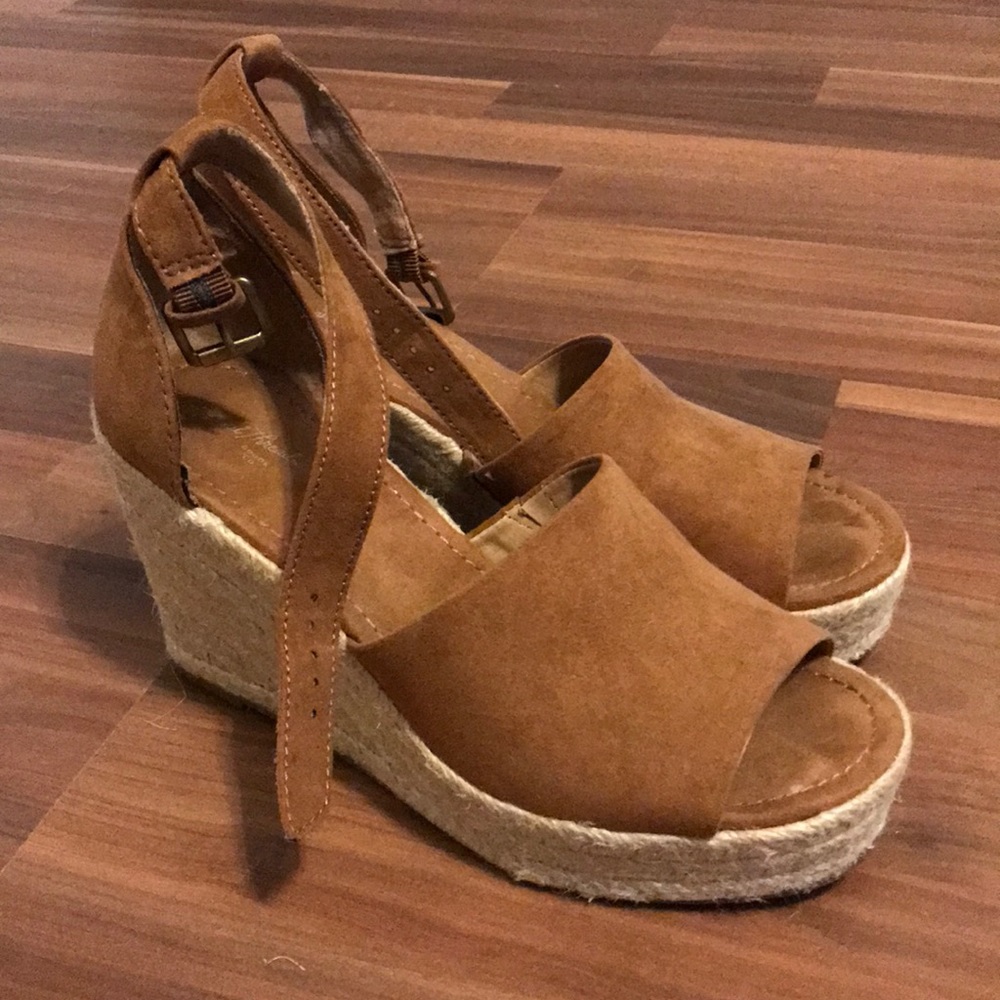 Wedges - cognac
